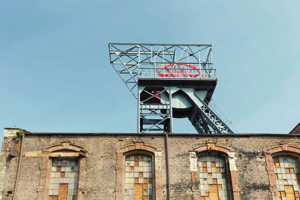 Katowice Polonia Paisaje Industrial Antiguo Pozo Minero — Foto de Stock