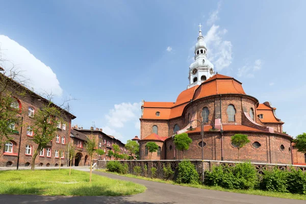 Katowice / historiska distrikt och traditionell arkitektur i t — Stockfoto