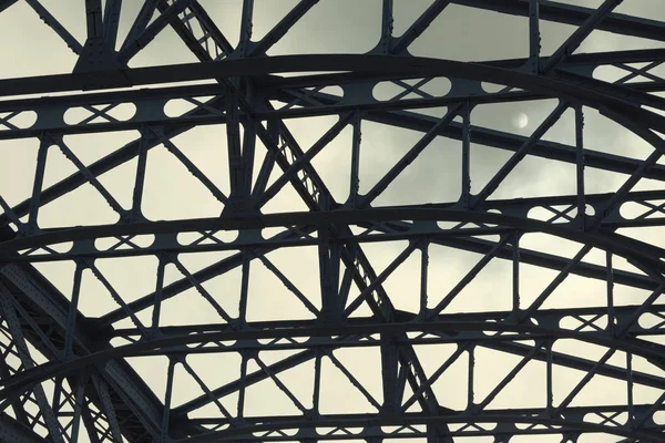 Endüstriyel Çelik Konstrüksiyon Görünümünü — Stok fotoğraf