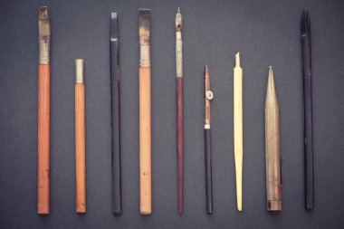 eski okul, hazırlanması ve aksesuar çizim