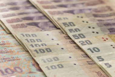 Arjantinli para görünümünü / peso