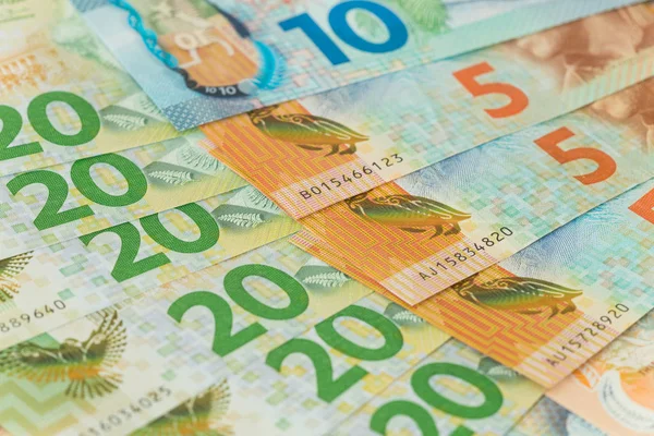 Вид новозеландских долларов — стоковое фото
