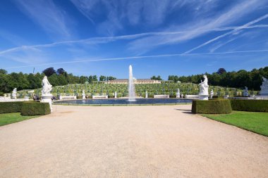 Tarihsel bahçeleri ve Potsdam sarayda Sanssouci / Almanya / 2017 Mayıs