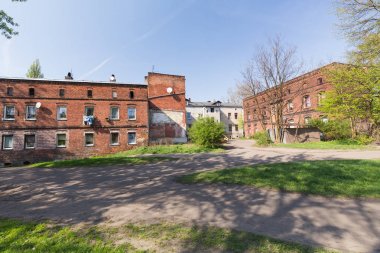 Zabrze geleneksel eski tuğla evlerde