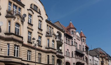 Şehir merkezinde tarihi Silesian eski mimari / Gliwice