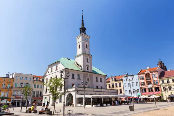 Gliwice Silesia Tepede Ana Pazar Şehir Merkezinde Nisan 2018 — Stok fotoğraf