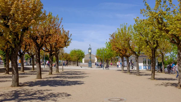 Uitzicht Het Centrale Plein Van Een Kleine Toeristische Kustplaats Ahlbeck — Stockfoto