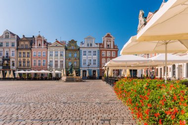 Poznan Polonya 'da. Eski kasaba meydanı