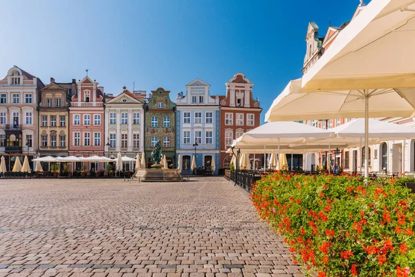 Poznań Polsce Rynek Starego Miasta — Zdjęcie stockowe