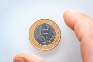 Gerçek bir Brezilya madeni para / iş yeri