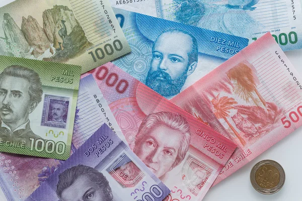 Валюта Чили Песо Деньги — стоковое фото