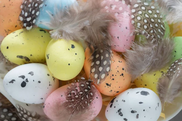 Szczęśliwej Wielkanocy Kolorowe Jaja — Zdjęcie stockowe