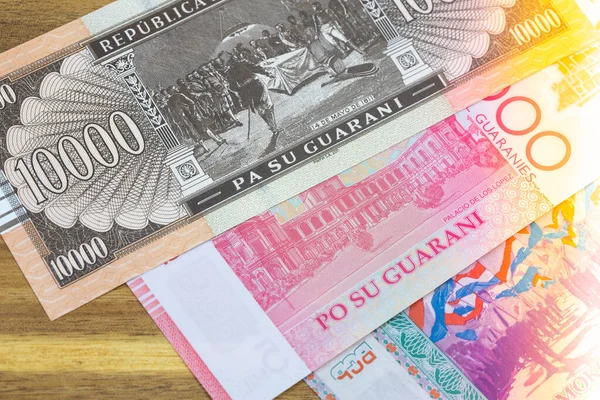 Monnaie Paraguayenne Billets Papier Pays Sud Américain — Photo