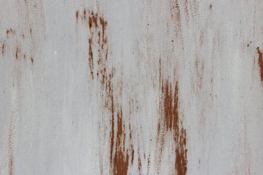 Eski Metal duvar Background.Cracked beyaz boya eski bir metal yüzeyi beyaz boyalı Metal duvar, kırık boya ile paslı Metal paslanmış. Soyut doku.