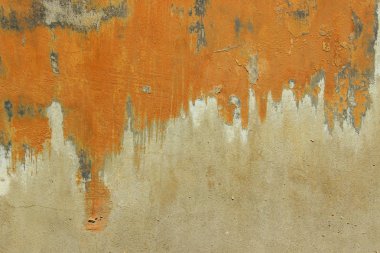 Soyut renkler. Eski boyalı duvar. Duvar doku Background.Wall doku Grunge arka plan kopya alan bir sürü ile. Arka plan, turuncu ve gri renkler. Renkli soyut arka plan boyalı.
