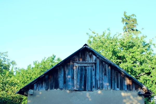 Abstrakter Ländlicher Hintergrund Schnappschuss Eines Alten Hauses Naturhintergrund — Stockfoto