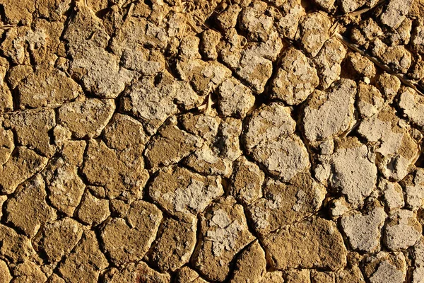 乾燥した地面を砕いた 干ばつ 気候の概念 要旨自然背景 — ストック写真