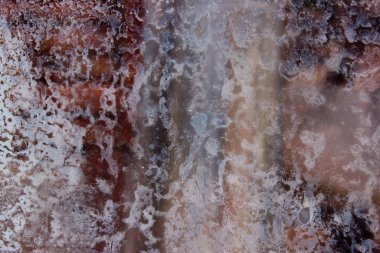 Kirli duvar dokusunun bulanık görüntüsü, kırpılmış görüntü. Metin için bir sürü kopyalama alanı olan soyut arkaplan.