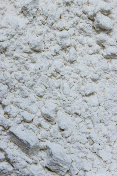 白い小麦粉のぼやけた画像 垂直方向のビュー 概要食品の背景 白い粉の質感の背景 — ストック写真