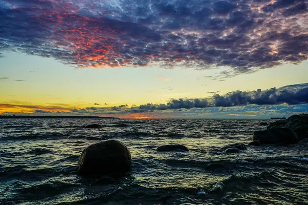 Sonnenuntergang an der Ostsee — Stockfoto