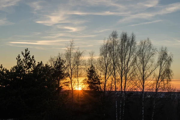 街の夕日 — ストック写真