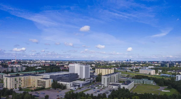 Staden Tallinn, Estland Flygfoto distriktet mustamjae — Stockfoto