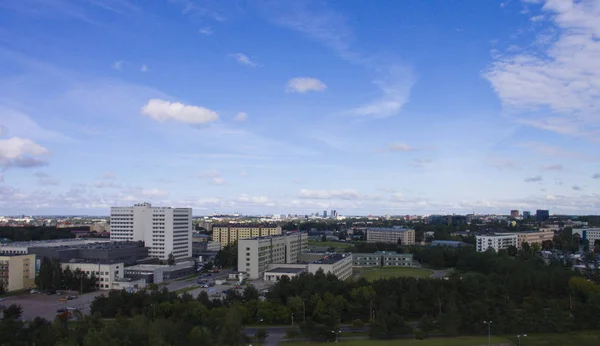 Stadt Tallinn, Estland Luftbild Bezirk Mustamjae — Stockfoto