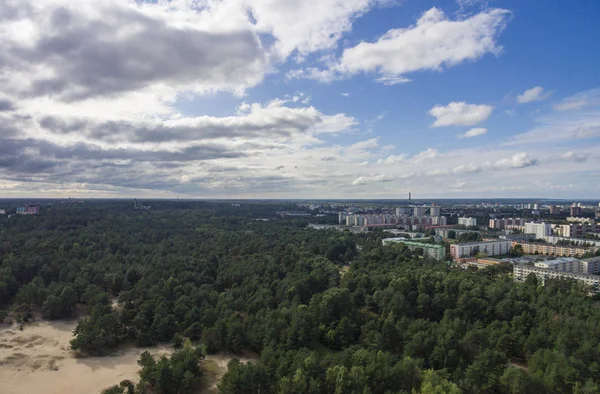 Stadt Tallinn, Estland Luftbild Bezirk Mustamjae — Stockfoto