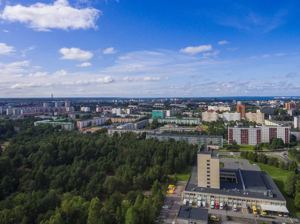 Şehir Tallinn, Estonya Hava görünümünü ilçe mustamjae — Stok fotoğraf