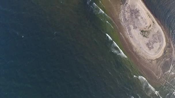 Vista Aérea Perto Mar Báltico — Vídeo de Stock