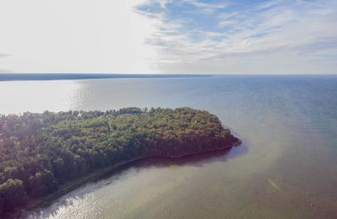 Tallinn Estonya, bölge Harjumaa cou Baltık denizde havadan görünümü