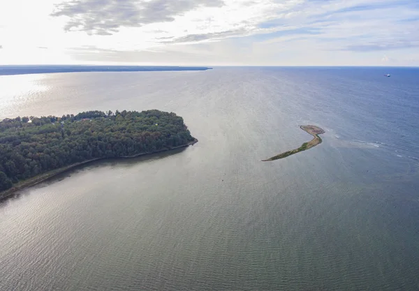 Tallinn Estonya, bölge Harjumaa cou Baltık denizde havadan görünümü