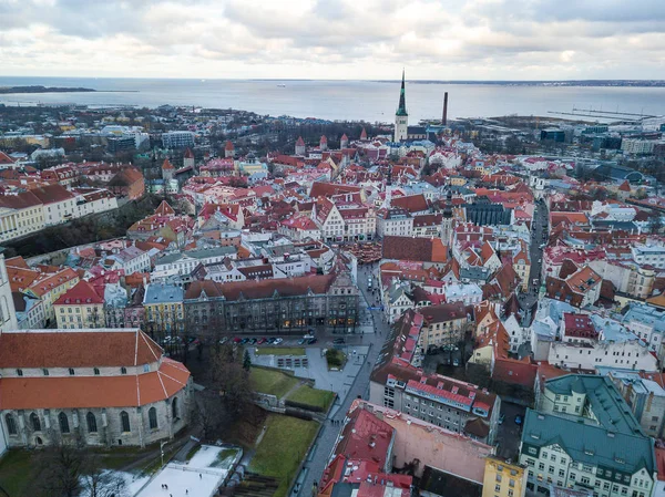 Aerial view Tallinn Old Town — Stock Photo, Image