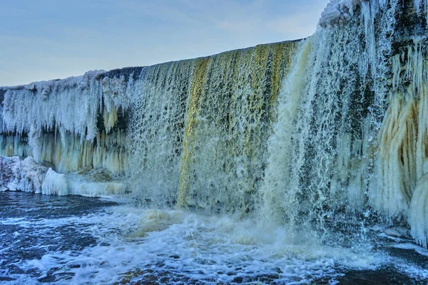 Cascada Congelada Estonia — Foto de Stock