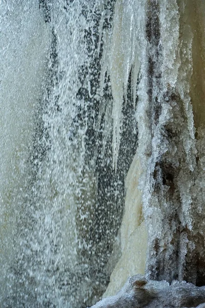 Cachoeira Congelada Estónia — Fotografia de Stock