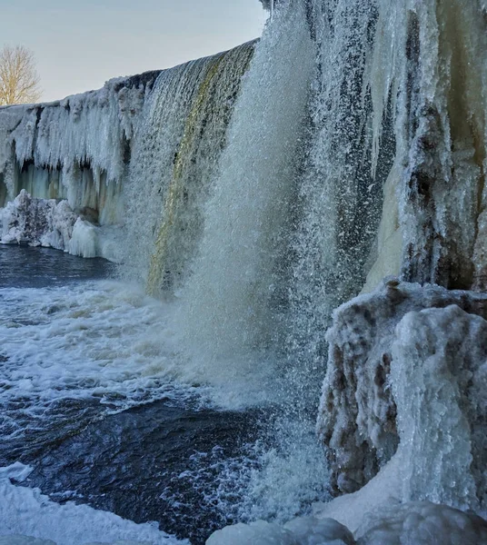 Cascada Congelada Estonia — Foto de Stock