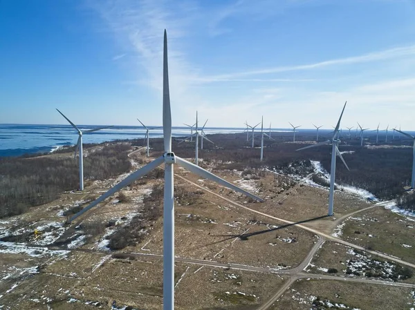 Yeşil enerji kış zamanında, rüzgar elektrik santrallar