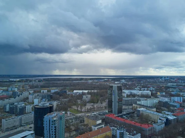 Vista Aérea Ciudad Tallin Estonia — Foto de Stock