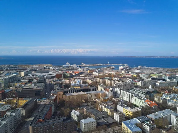 Aerial View City Tallinn Estonia — Stock Photo, Image