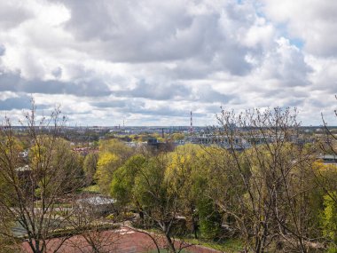 Eski Tallinn Estonya 'nın güzel manzarası