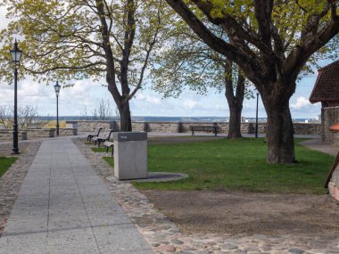 Eski Tallinn Estonya 'nın güzel manzarası