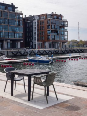 Estonya 'nın Tallinn şehrindeki Noblessner Limanı' nda yeni bir yerleşim yeri.