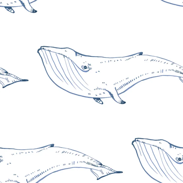 Illustration de baleine aquarelle — Photo