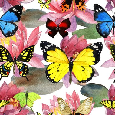 suluboya kelebek deseni