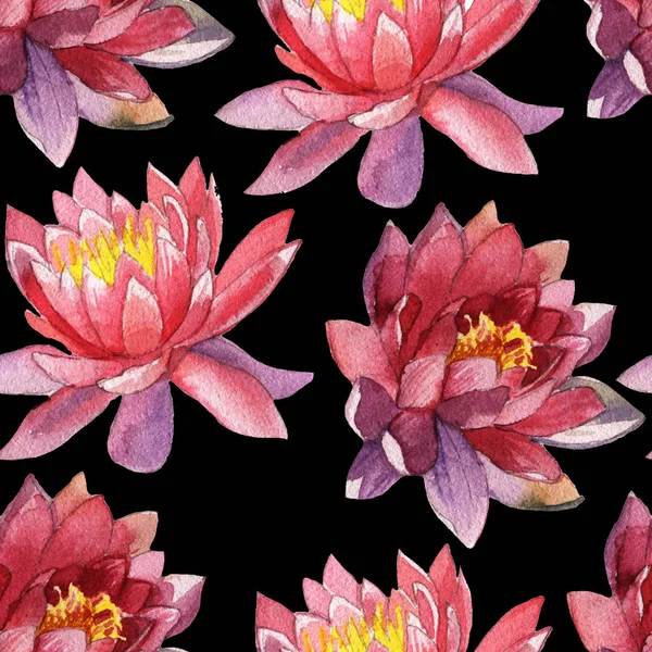 Aquarel lotusbloem — Stockfoto