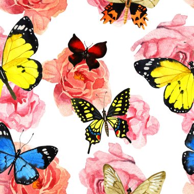 suluboya kelebek deseni