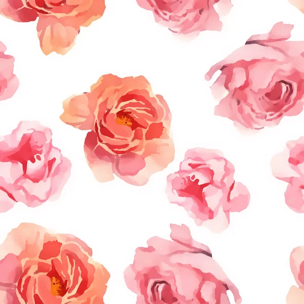 Aquarela ilustração de flor peônia rosa no fundo branco — Fotografia de Stock