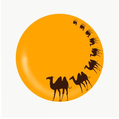 Deve, illüstrasyon tasarımınız için logolu