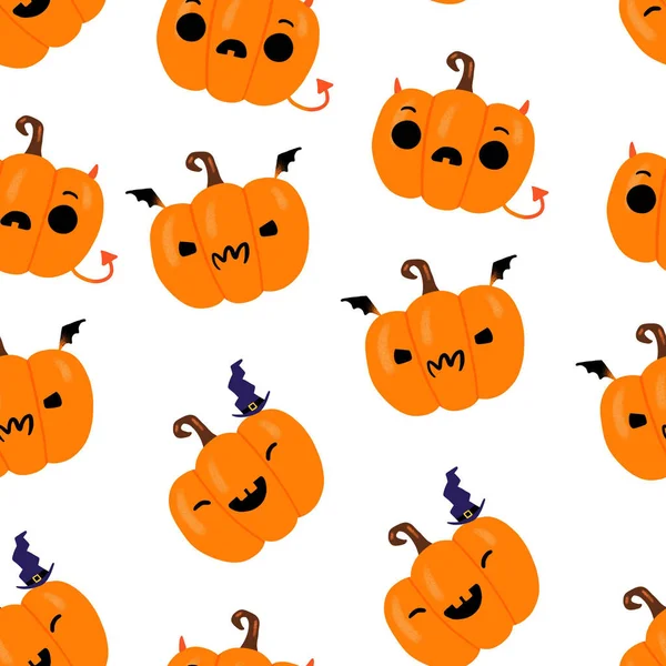 Halloween tök zökkenőmentes minta — Stock Fotó