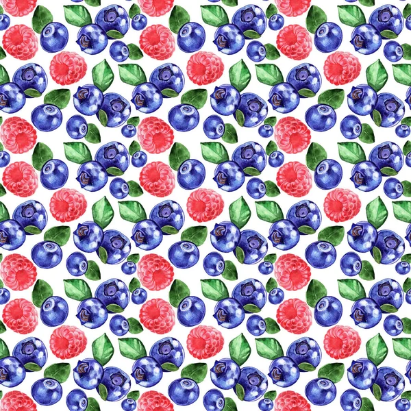 흰색 배경에 고립 수채화 열매 원활한 패턴 — 스톡 사진